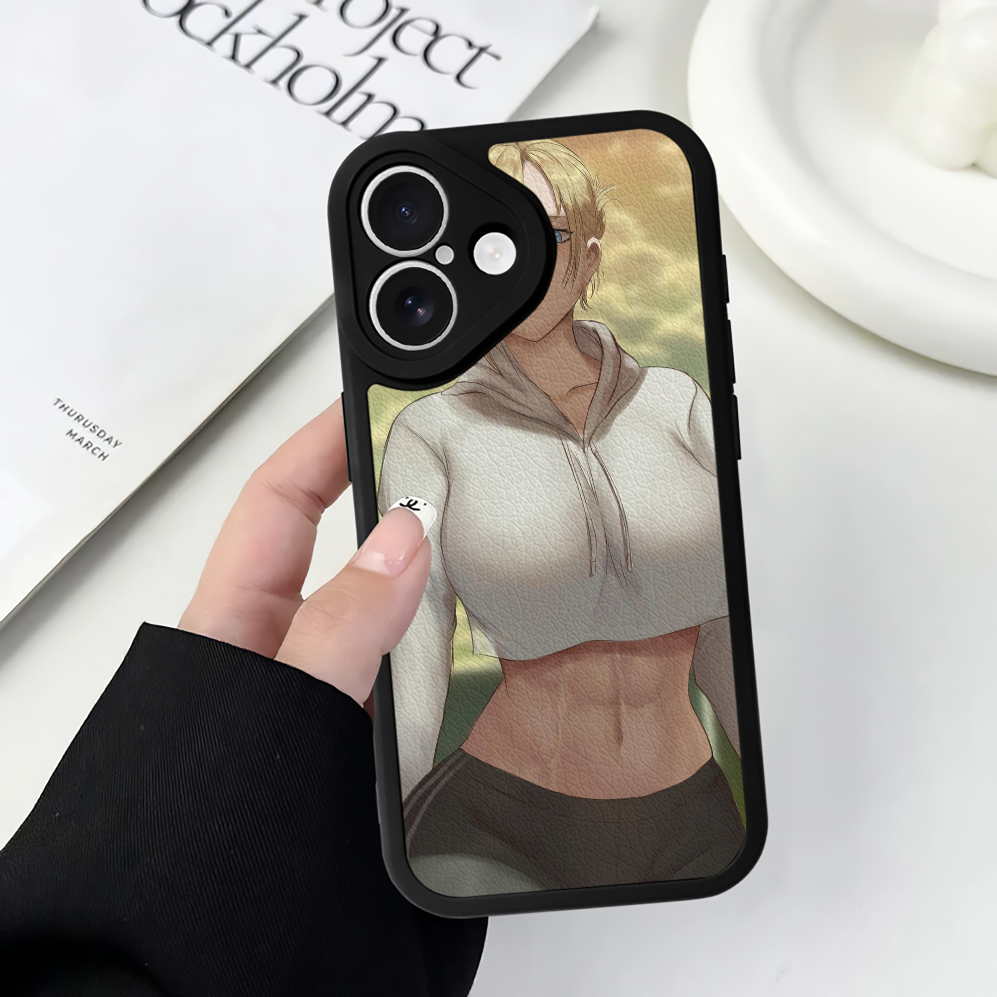 （画像用） 進撃の巨人 Attack on Titan 【iPhone 16シリーズ対応】シリコンスマホケース（レザー調） 材質：シリコン